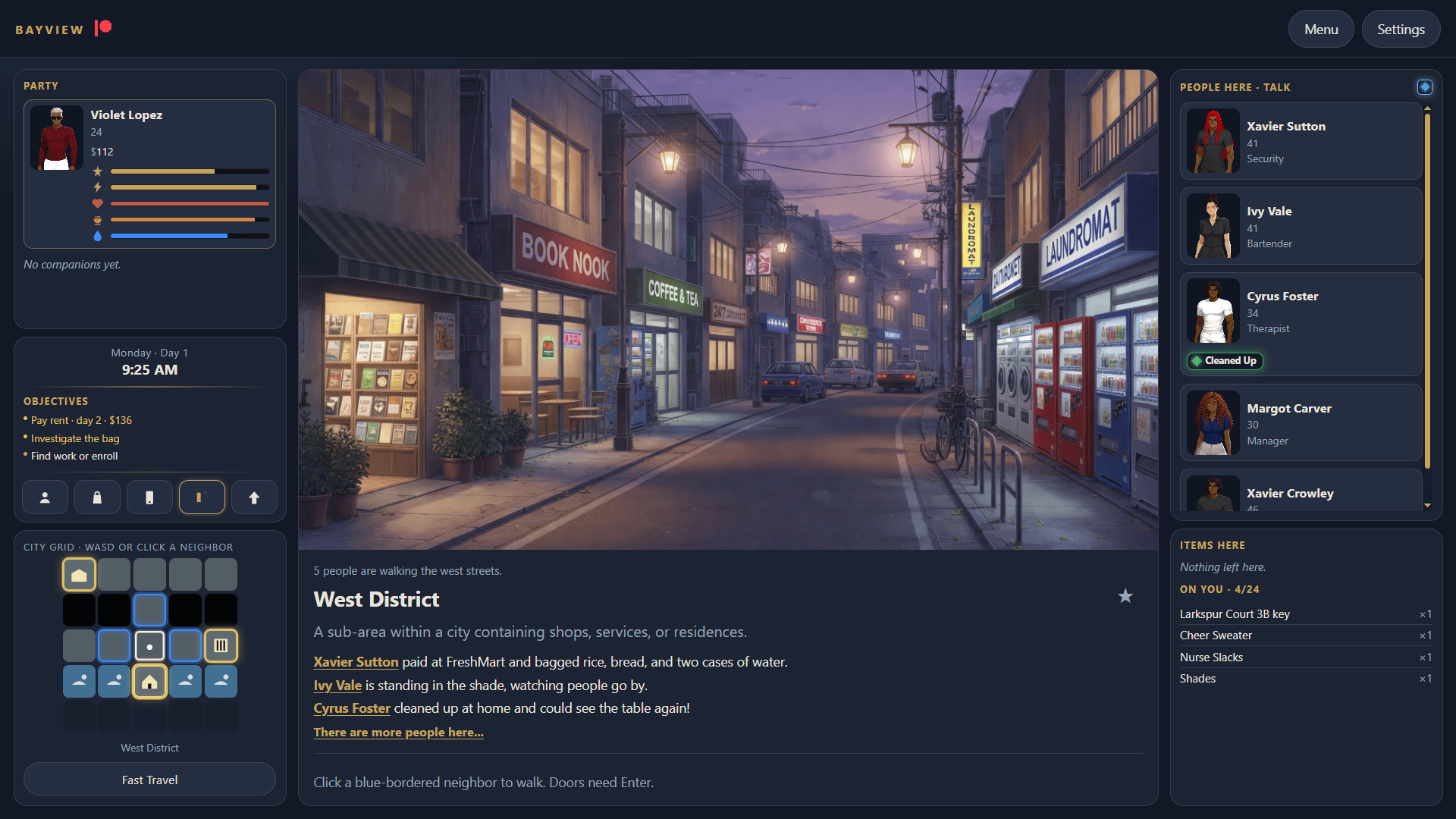 Classic layout with both sidebars on screen